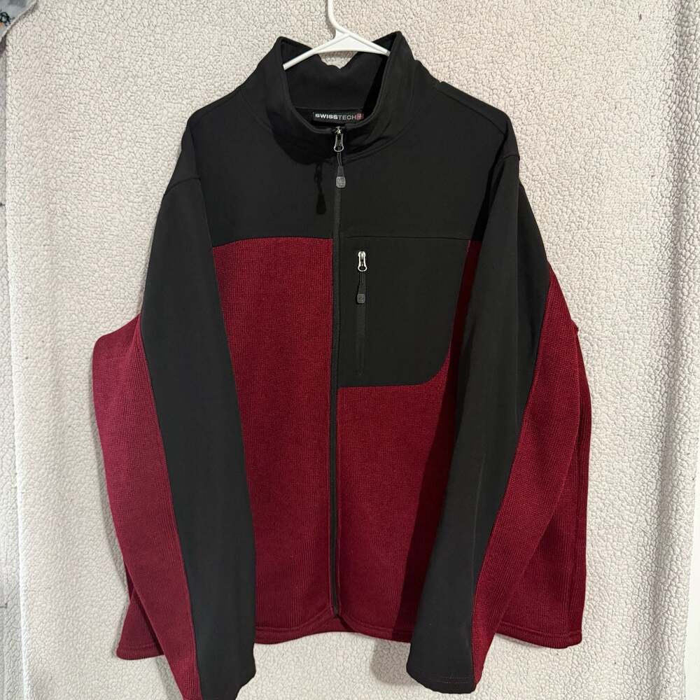 SwissTech Men's Full Zip Fleece Jacket 2XL/2XG